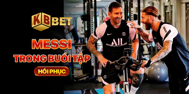 Messi trong buổi tập hồi phục