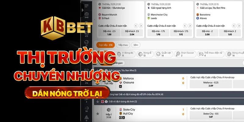 Thị trường chuyển nhượng dần nóng trở lại